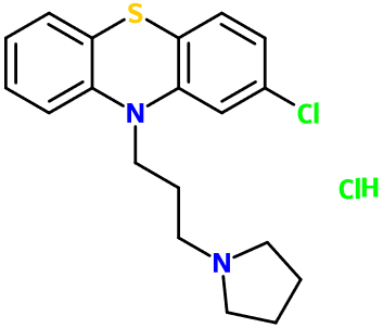 (image for) MC080155 2-Chloro-10-[3-(1-pyrrolidinyl)propyl]-10H-phenothiazine hydrochloride